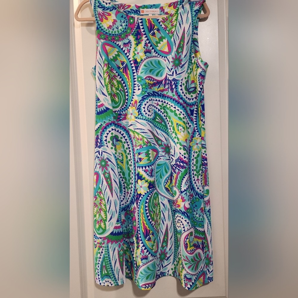 Colorful Paisley Print Dress